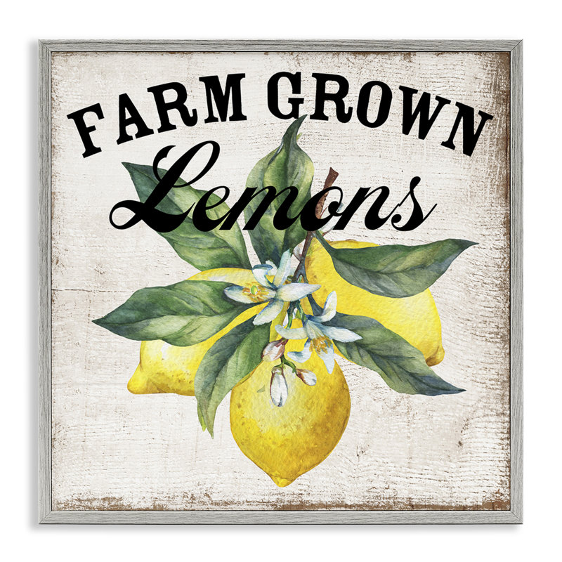 «Farm Farmed Lemons», estampe numérique par Creatif Belle, Estampe numérique Farmhouse, H 12 po x l 12 po