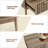 Modern Farmhouse Coffee Table with Storage for Living Room