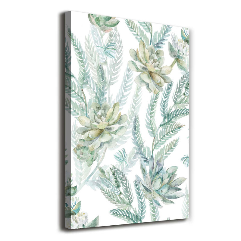 Floral Pattern - Wrapped Canvas Print