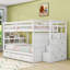 Lit superposé avec tiroirs de rangement et lit gigogne simple-1199748241-1199748242