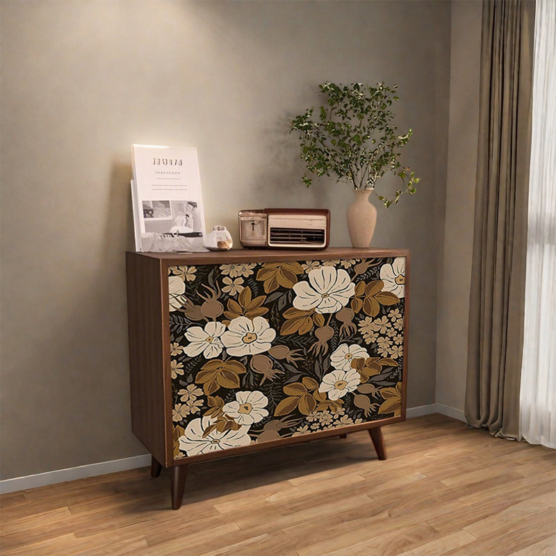 Walnut Wood Cabinet with Ample Storage