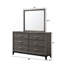 Commode 6 tiroirs, commode en bois avec poignée en métal pour la chambre à coucher-536910865