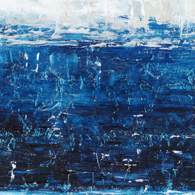 Deep Blue Sea I by Ethan Harper - Wrapped Canvas Painting, 122cm H x 122cm W x 3.8cm D