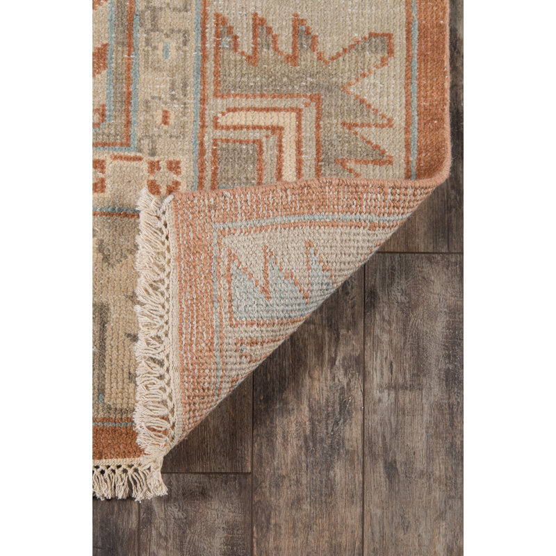 Hand Knotted Wool Oriental Indoor Rug, Rectangle 2' x 3'