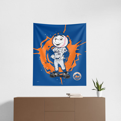 Northwest Mlb Mets Mascot Printed Wall Décor In Multi