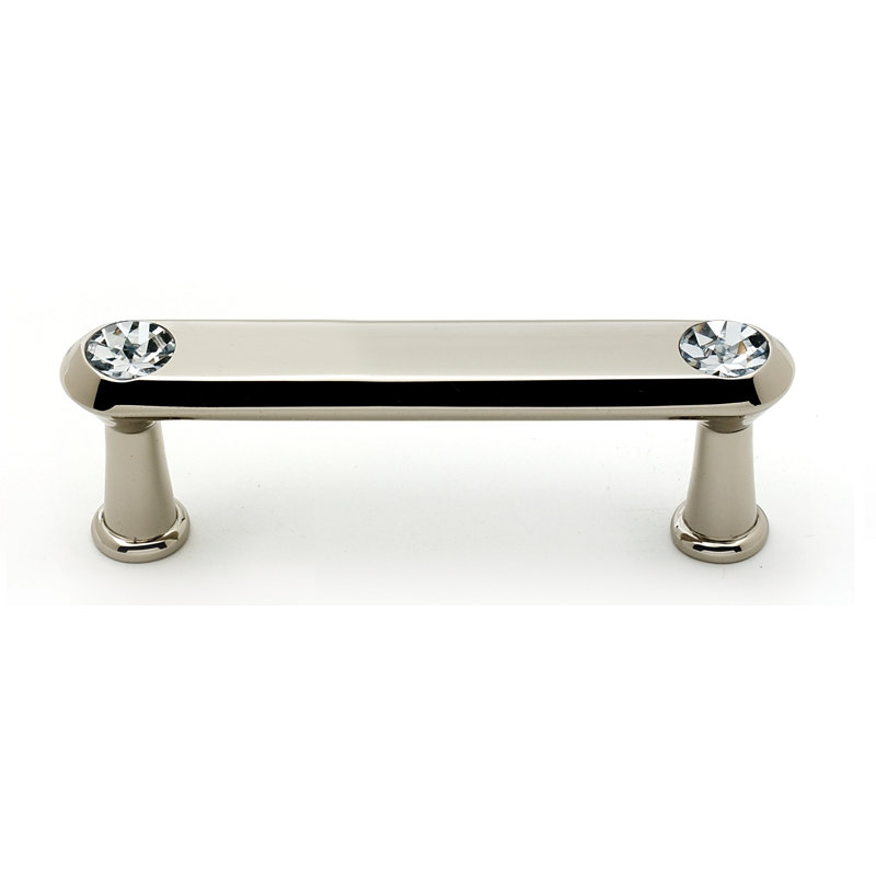 Poignée contemporaine, Chrome poli, 3 1/2"