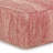 Nate 20"W Cotton Square Pattern Pouf-1284628302