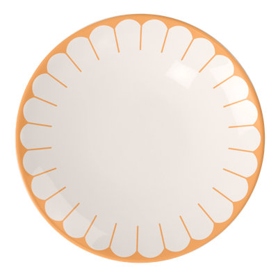 Villeroy & Boch Fleur Soleil Collection Breakfast/Salad Plate, Premium Porcelain, Made in Germany, Dishwasher and Microwave Safe, Small Dish for Desserts, Breakfasts, or Snacks, 8.25 in Diameter, Yellow