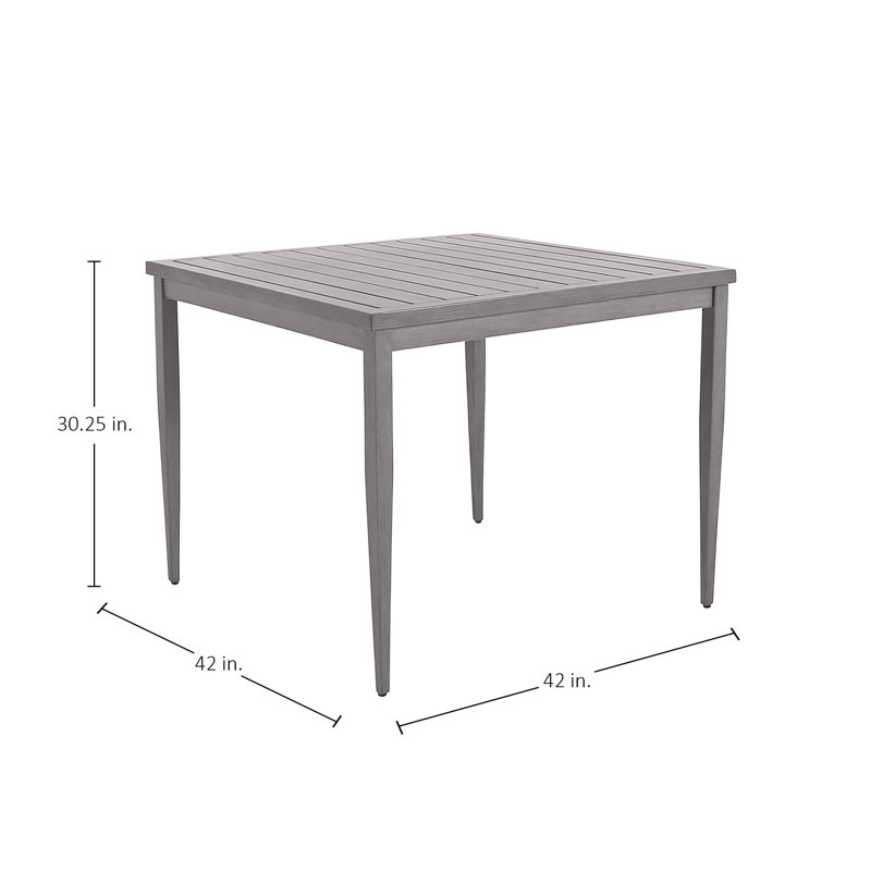 Brookings Square Dining Table - Oyster, Oyster