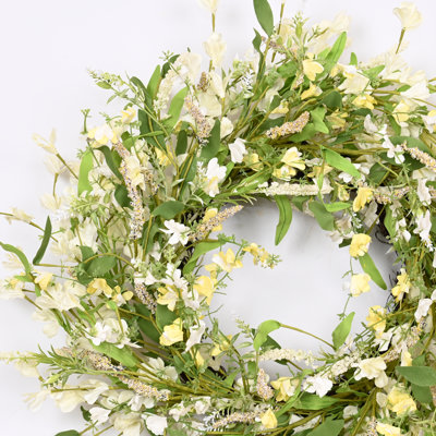 Couronne florale 22 po Forsythia