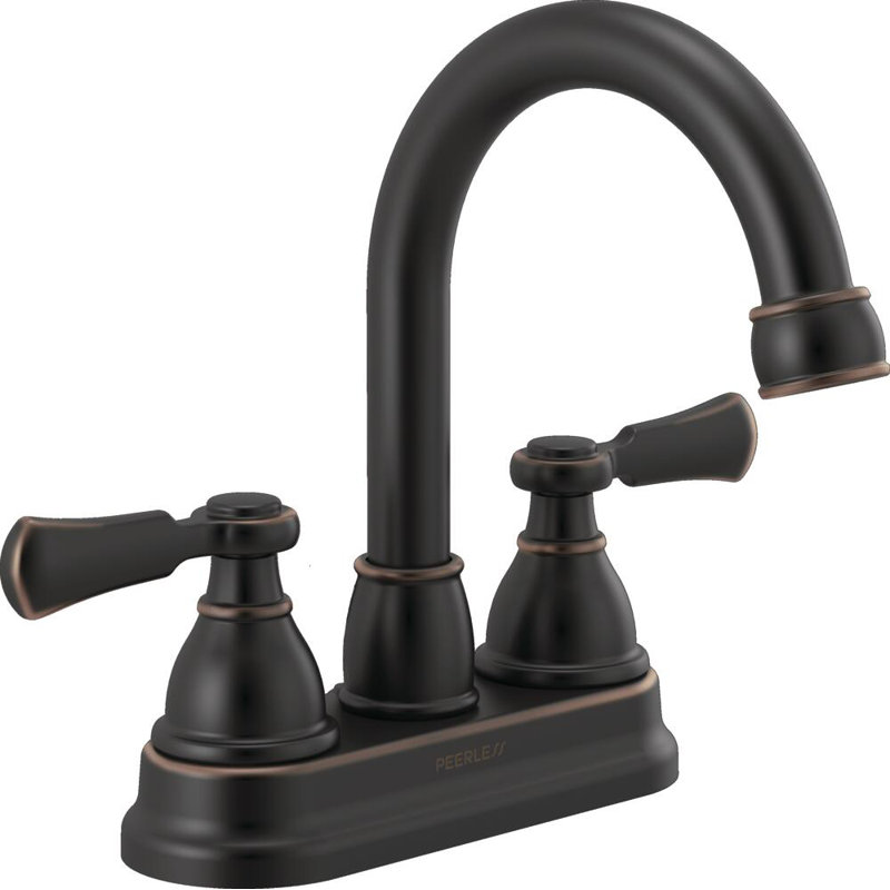 Elmhurst 2-handle Bathroom Faucet with Drain Assembly, Oil Rubbed Bronze