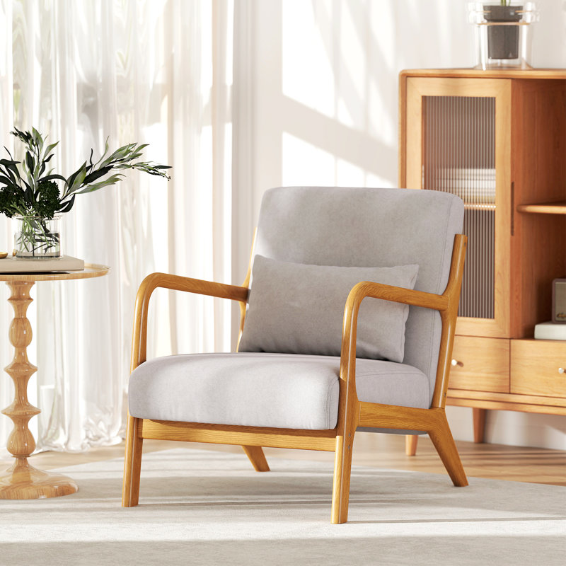 Fauteuil Katriena, 100 % polyester gris