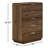 Kiefer 5-Drawer Walnut Chest, Carmel