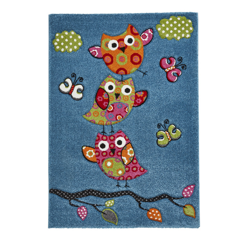 Louissaint area rug Machine Woven Rectangle Blue, Rectangle 80 x 150cm
