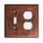 Hand Hammered 2-Gang Toggle/Duplex Combination Standard Wall Plate-48323274
