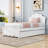 Wood Platform Bed with Headboard and Twin Trundle-1214910691-1214910690