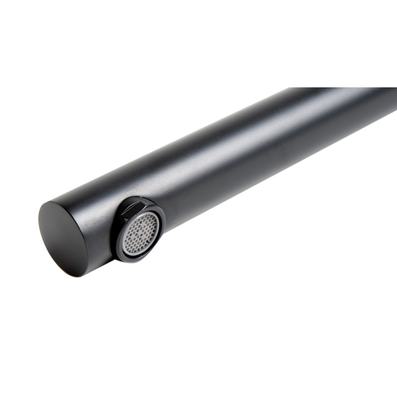 1 Handle Wall Bathtub Spout, Black Matte