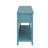 Teal Console Table With Bottom Shelf-345587220