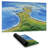 Golf course on the coast - 14.00"x24.25" Desk mat