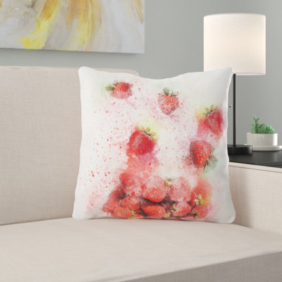 Floral Reversible Throw Pillow