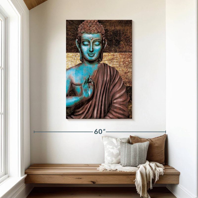 Leisha Ancient Sitting Buddha I, 45" H x 30" W