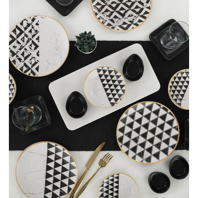 Ceramic Dinnerware Set 21 Piece - Service for 4