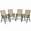 Chaises de jardin pliantes, chaises de salle à manger empilables, chaises pliantes d'extérieur, chaises de jardin (chaise 4 pièces)-130064182