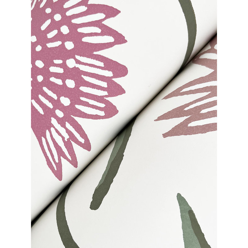Papier peint Aster, Rose