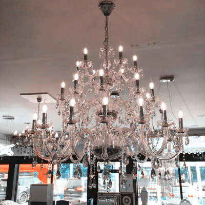 Gerke 32-Light Candle Style Chandelier