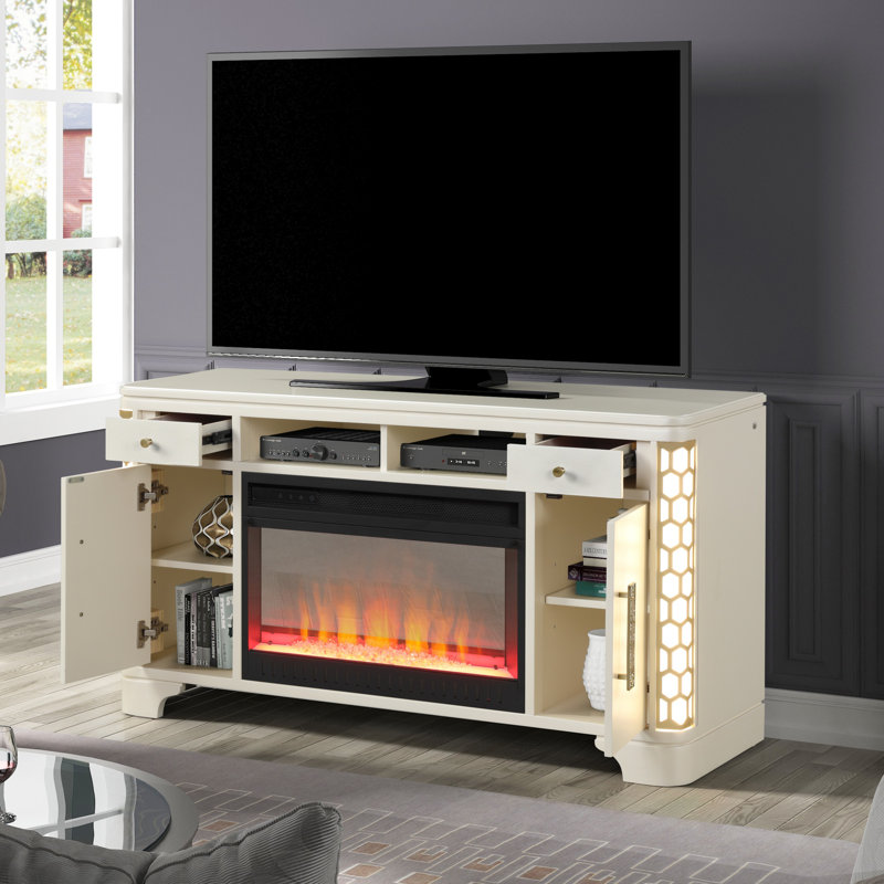 Meuble télé avec foyer éléctrique