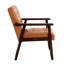 Chaise d'appoint Mid-Century moderne avec support ergonomique et structure en bois durable