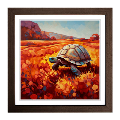 Tortoise Colour Field Painting No.1 - Framed Print