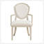Ensemble de 2 fauteuils de salle à manger revêtus de chêne contemporain en chêne clair