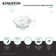 Fauceture White Vitreous China Oval Drop-In Bathroom Sink with Overflow