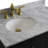 Linslade 37'' Single Bathroom Vanity with Carrara Marble Top-1015381683