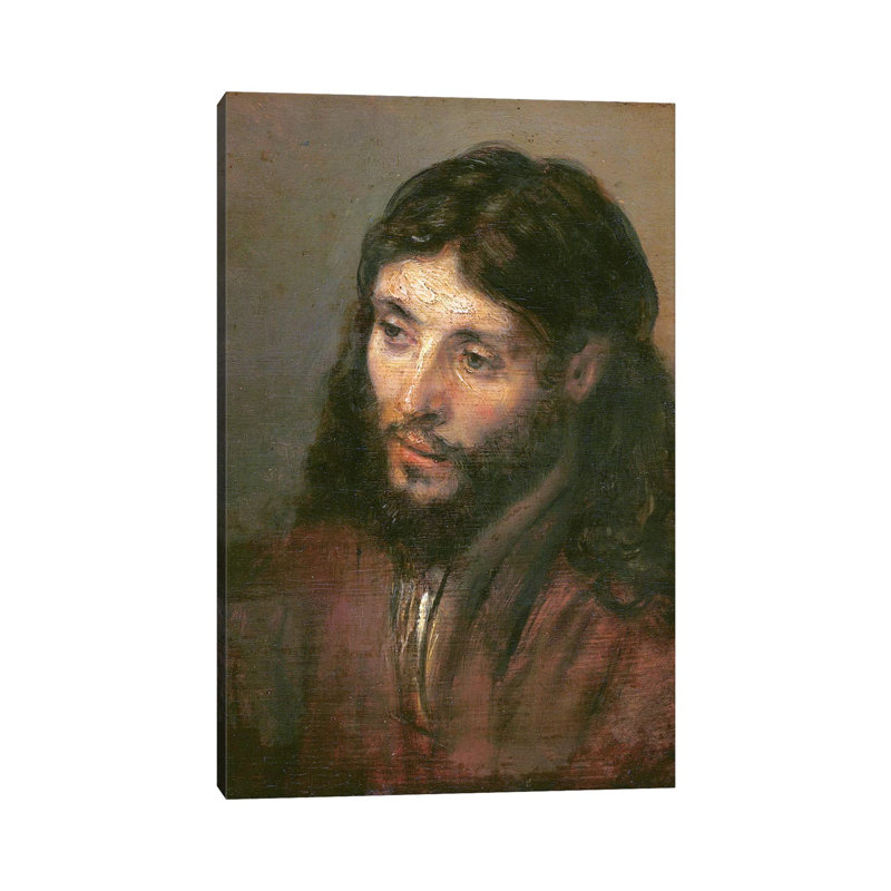 Head Of Christ, C.1648 (Gemaldegalerie) by Rembrandt Van Rijn - Wrapped Canvas Painting, 30.48 cm H x 45.72 cm W