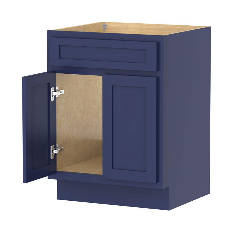 Base de meuble-lavabo simple Hibbitts 24 po seulement, Bleu