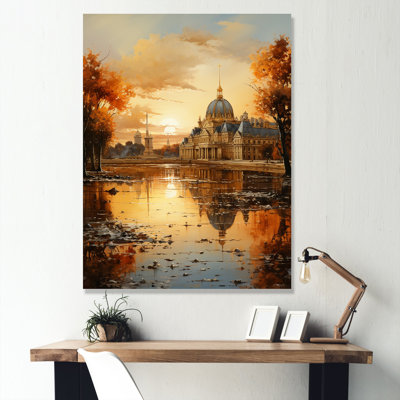" Sunset On Seine River In Paris I "