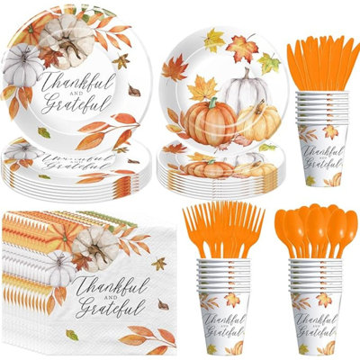 Thanksgiving Party Tableware Decorations