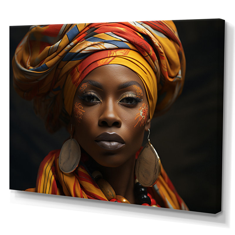 Voix sur toile, art africain-américain, H 34 po x l 44 po x P 1,5 po, Toile tendue