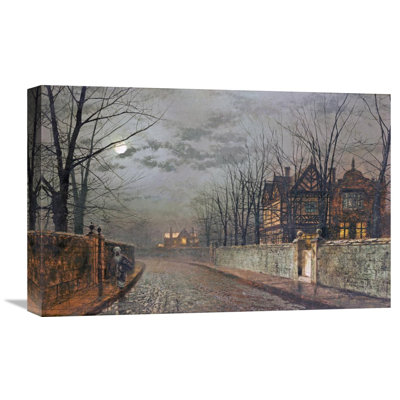 " Old English House, Moonlight After Rain " by John Atkinson Grimshaw