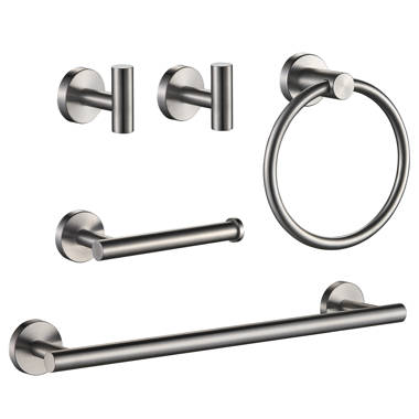 Vanity Art LF31-CH 5 - Piece Bathroom Hardware Set