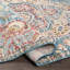 Tapis oriental bleu ciel / rose / beige Spooner-209958480