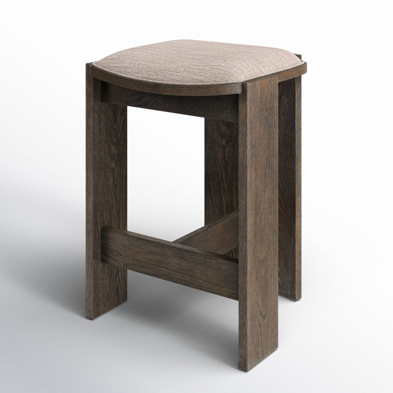 Errick Backless Solid Wood Bar & Counter Stool, Counter Stool (26.61" Seat Height)