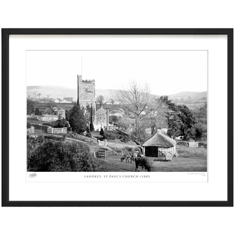 Landkey, St Paul's Church C1885 by Francis Frith - Single Picture Frame Print, 28cm H x 36cm W x 2.3cm D