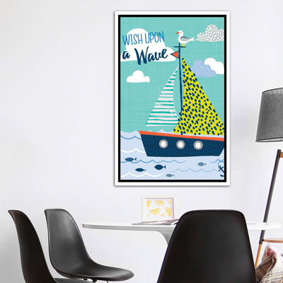 «Let's Sail Away I» par Sarah Callis - impression d'art graphique