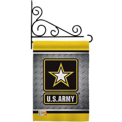 Double Sided 18.5'' H x 13'' W Polyester Independence Day Flag Set