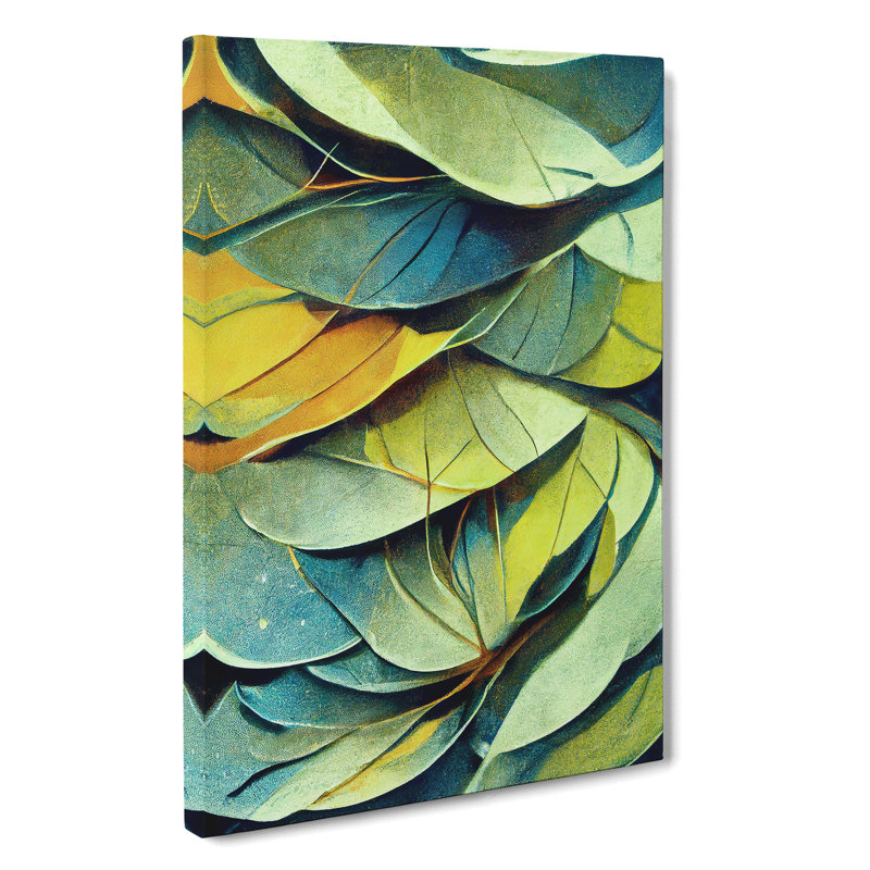 Leaf Abstract No.1 - Wrapped Canvas Print, 50cm H x 35cm W x 3cm D