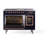 ILVE Nostalgie II Series 48 in. Dual Fuel Range with 5 Sealed Burners, Griddle, Frenchtop (Natural Gas, Glass Door)-112295568-112295571-112295576