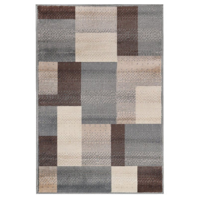 Tapis gris résistant aux taches